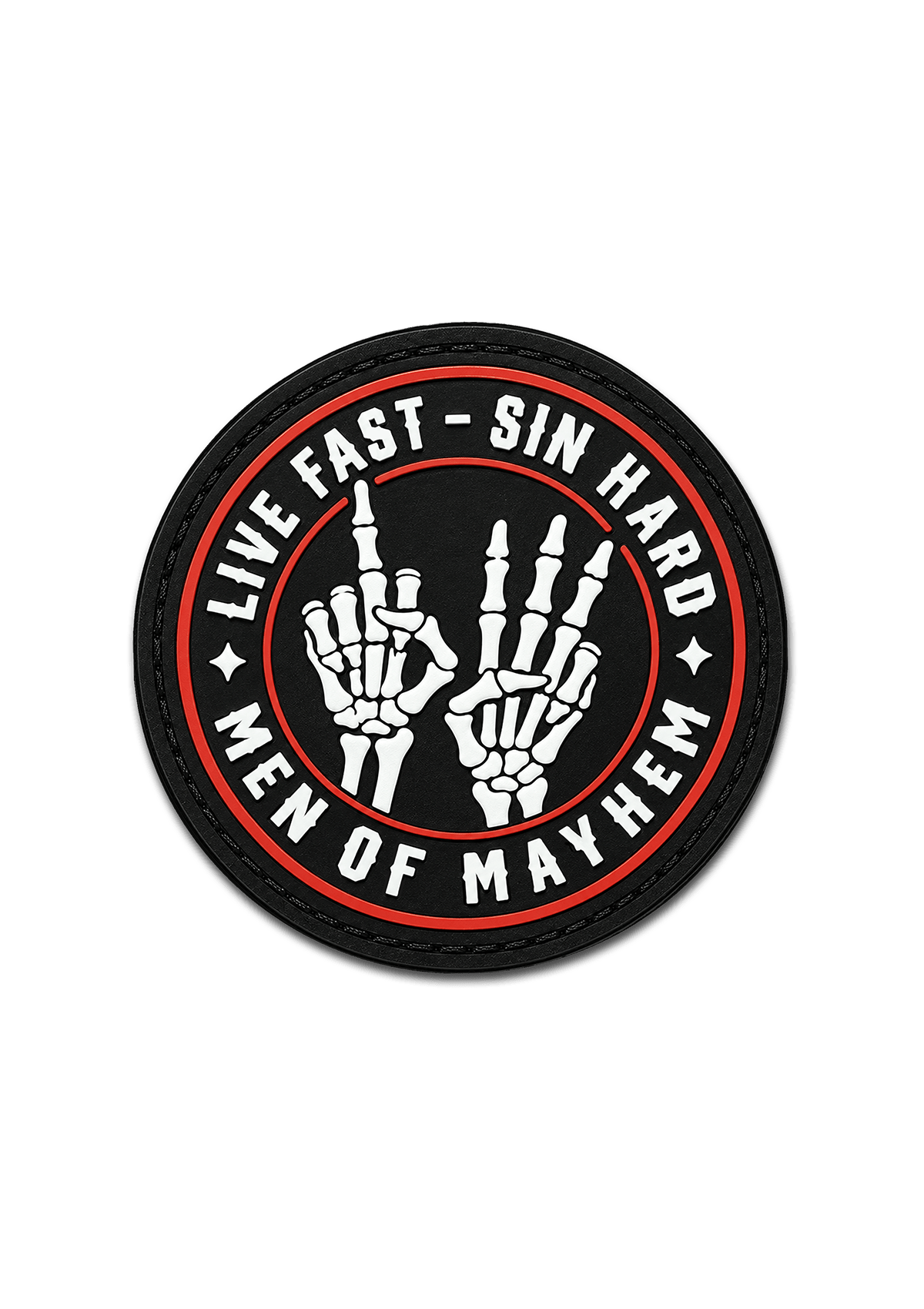 Patch Bonehands S/W/R - MEN OF MAYHEM - Accessoires - aufnäher - biker