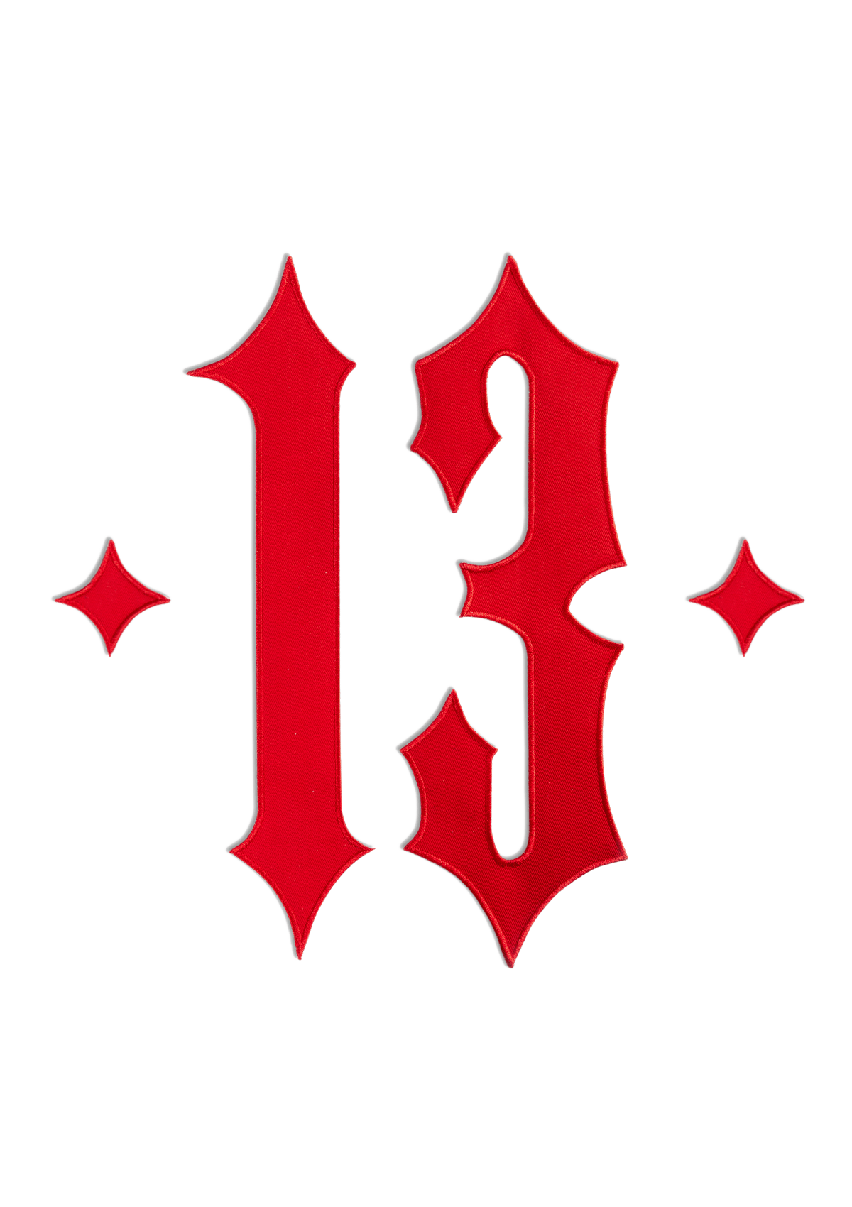 Rücken Patch 13 Rot - MEN OF MAYHEM - Accessoires - ALAIKO - EXCHANGES - MM - E - 3130 - RP - RO - biker