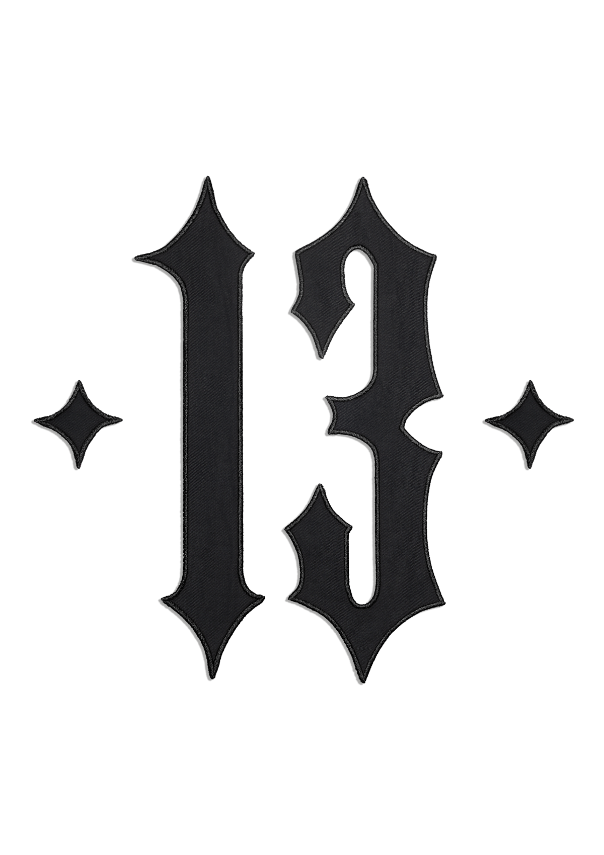 Rücken Patch 13 Schwarz - MEN OF MAYHEM - Accessoires - ALAIKO - EXCHANGES - MM - E - 3130 - RP - SW - biker