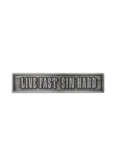 Pin Live Fast Sin Hard Metall - MEN OF MAYHEM - Accessoires - biker - Neu