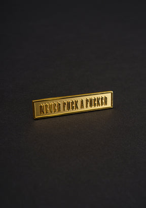 Pin N.F.A.F. Gold - MEN OF MAYHEM - Accessoires - biker - Neu