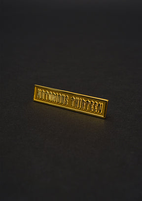 Pin Notorious Thirteen Gold - MEN OF MAYHEM - Accessoires - biker - Gold