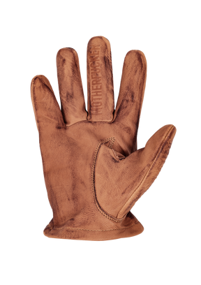 Leather gloves MOFO brown