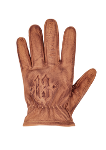 Leather gloves MOFO brown