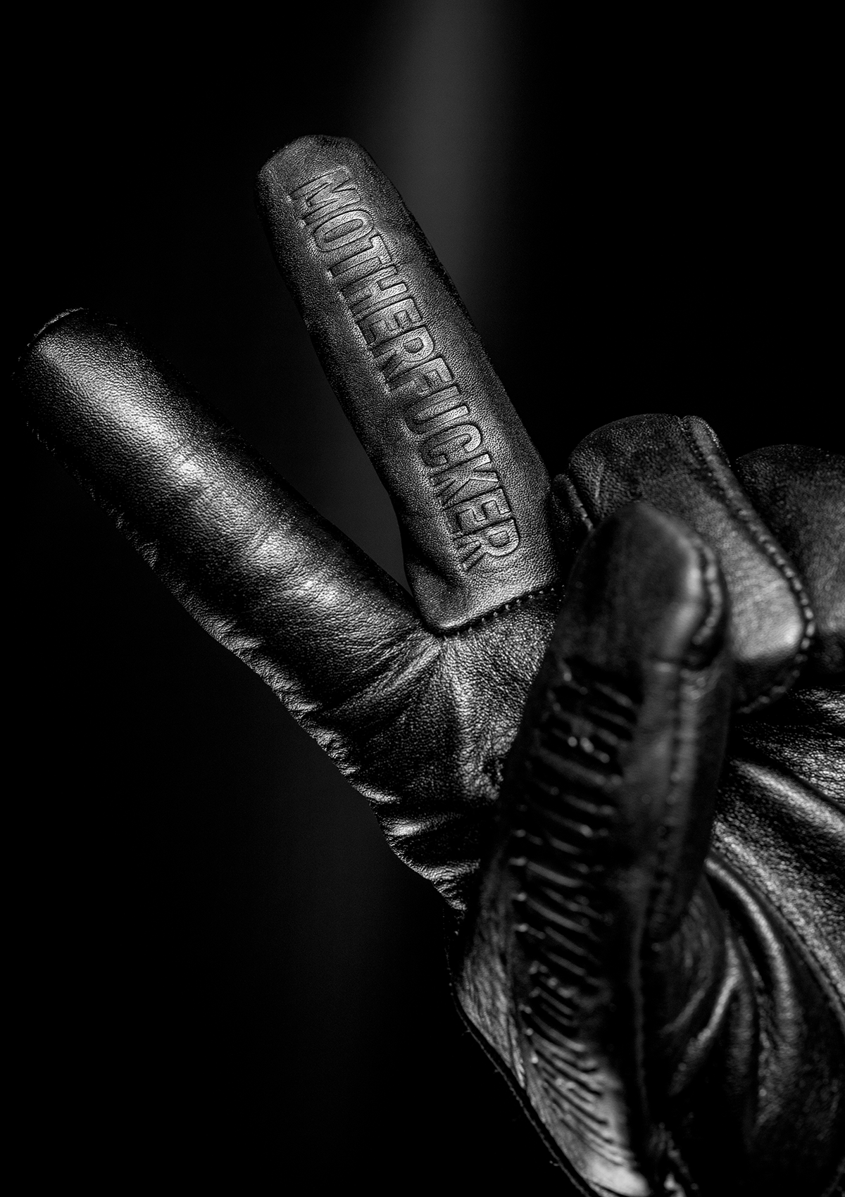 Lederhandschuhe MOFO Schwarz - MEN OF MAYHEM - Accessoires - ALAIKO - EXCHANGES - MM - E - 3190 - MOFO - biker