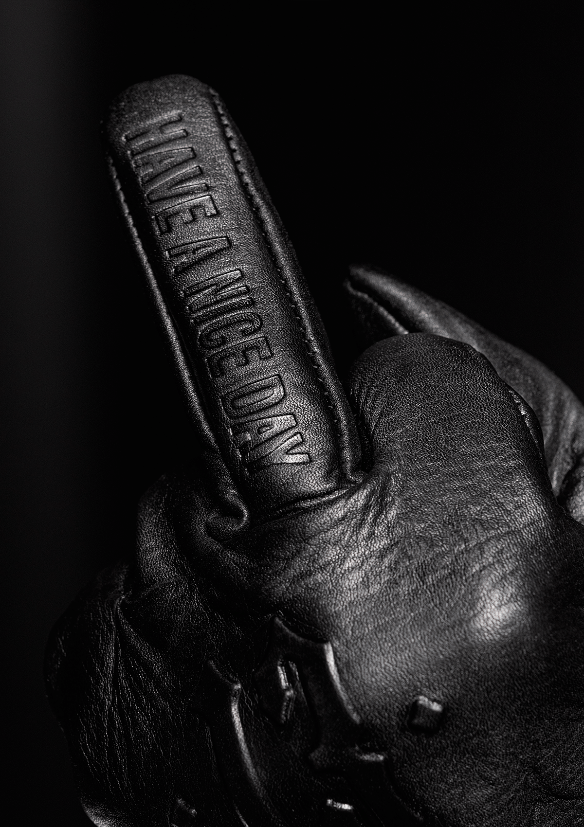 Lederhandschuhe MOFO Schwarz - MEN OF MAYHEM - Accessoires - ALAIKO - EXCHANGES - MM - E - 3190 - MOFO - biker