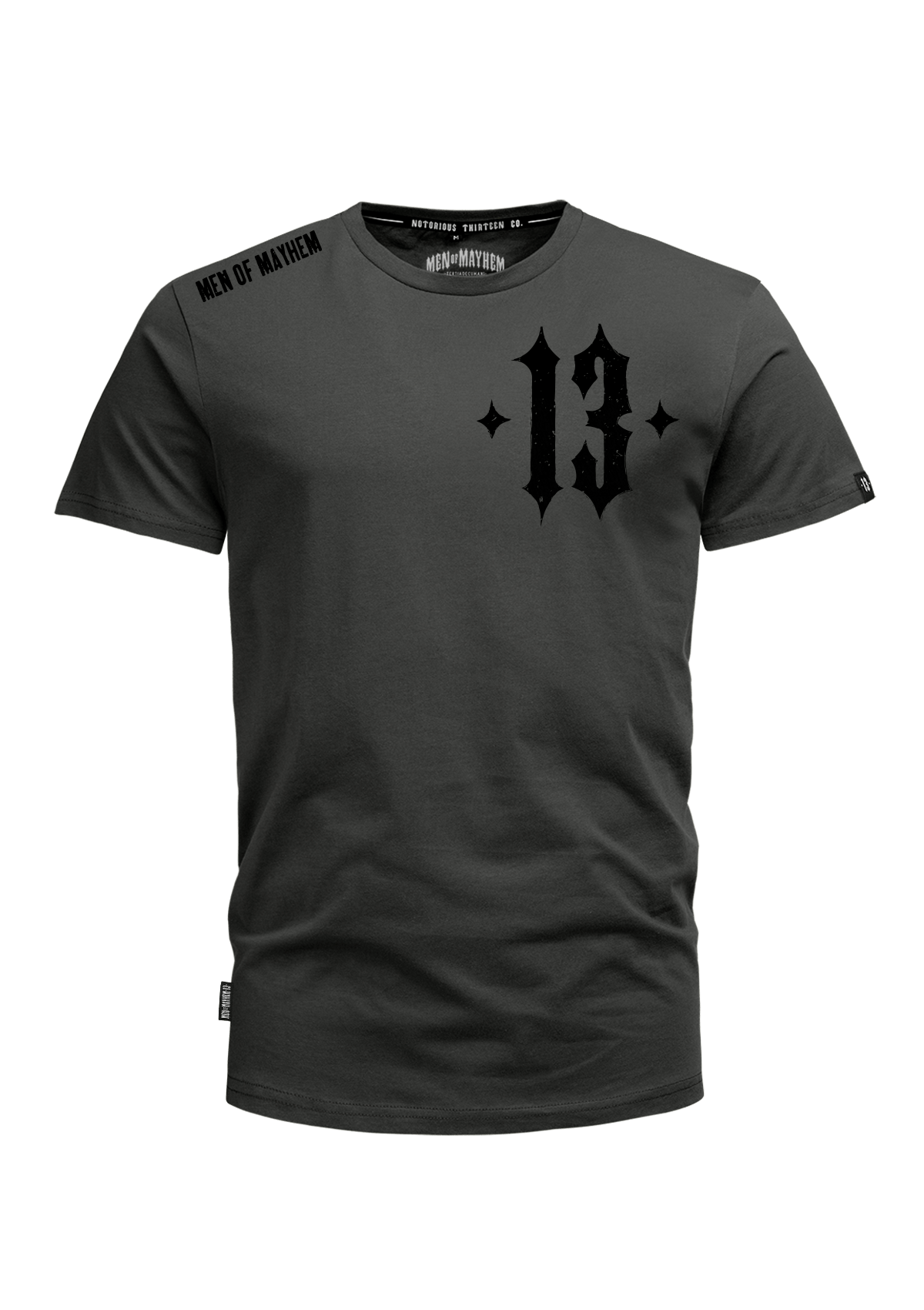 T-Shirt Army Skull G/S - MEN OF MAYHEM - ALAIKO - EXCHANGES - MM - M - 1010 - AS - GS - Grau - Men