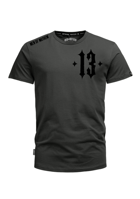 T-Shirt Army Skull G/S - MEN OF MAYHEM - ALAIKO - EXCHANGES - MM - M - 1010 - AS - GS - Grau - Men