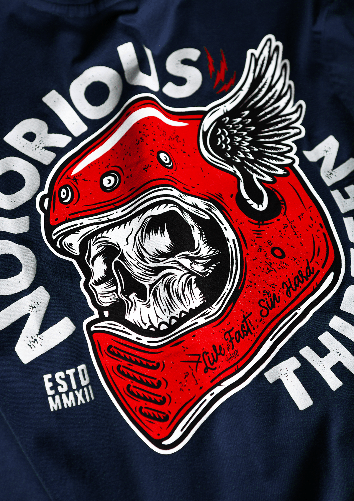 T-Shirt Deathwing N/W - MEN OF MAYHEM - ALAIKO - EXCHANGES - MM - M - 1010 - DW - NW - Blau - blue