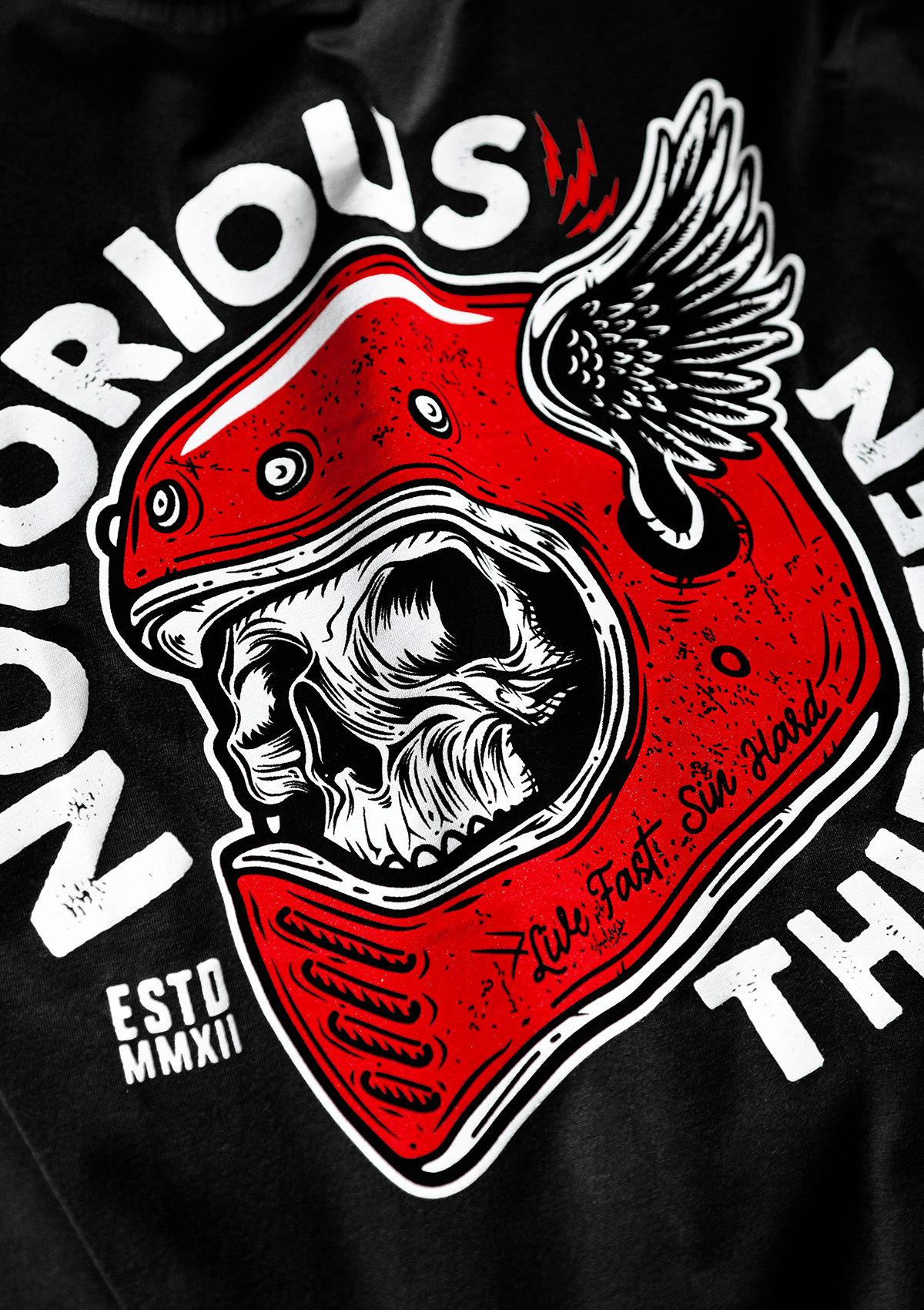 T-Shirt Deathwing S/W - MEN OF MAYHEM - ALAIKO - EXCHANGES - MM - M - 1010 - DW - SW - black - deathwing