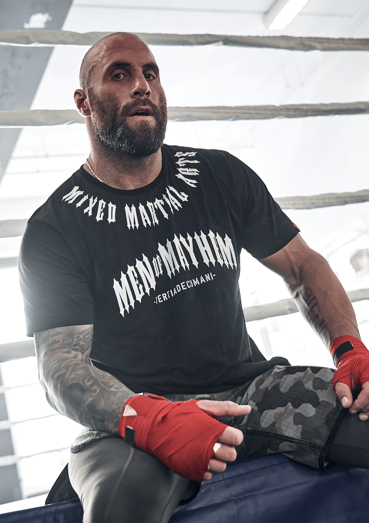 T-Shirt Mayhem Fight Team S/W - MEN OF MAYHEM - ALAIKO - EXCHANGES - MM - M - 1010 - FT - SW - black - Fight Team