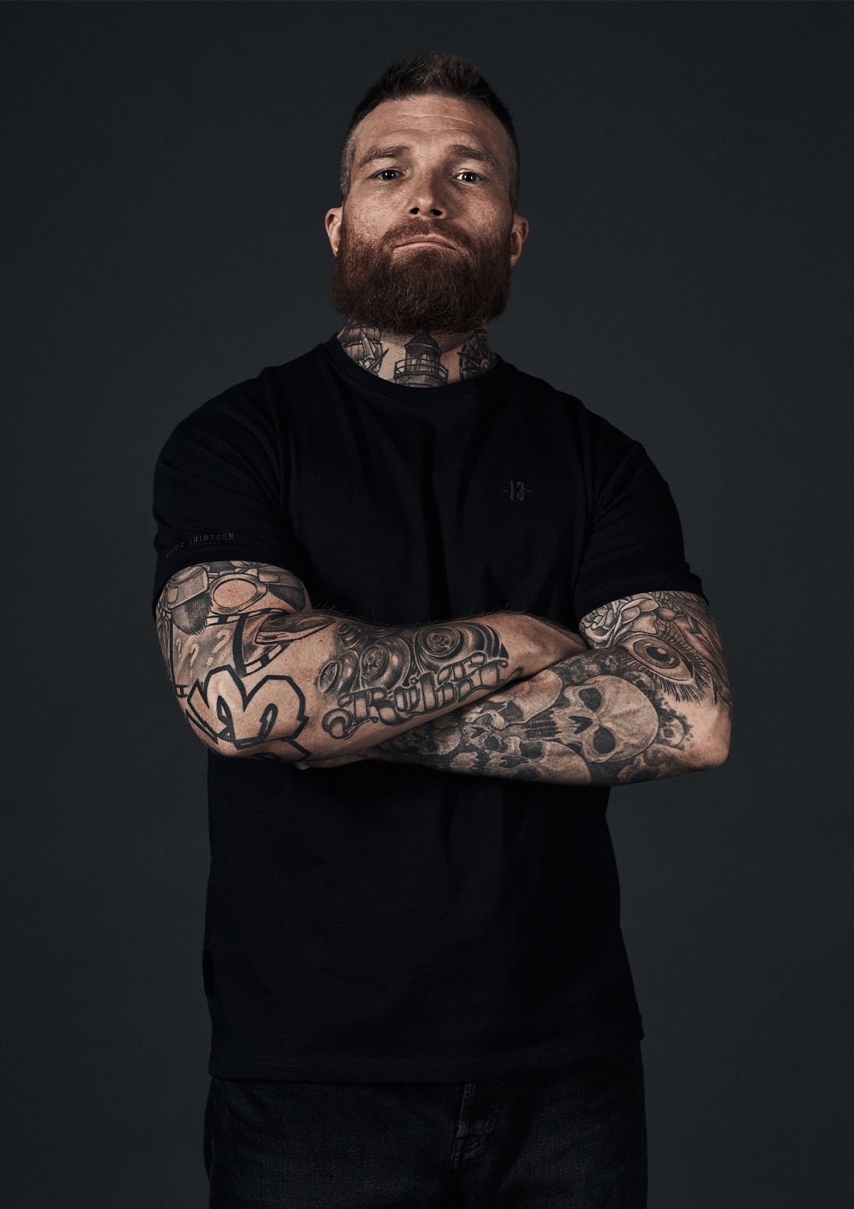 T-Shirt Heavy Original Black - MEN OF MAYHEM - ALAIKO - EXCHANGES - MM - M - 1010 - HOG - BL - black - heavy