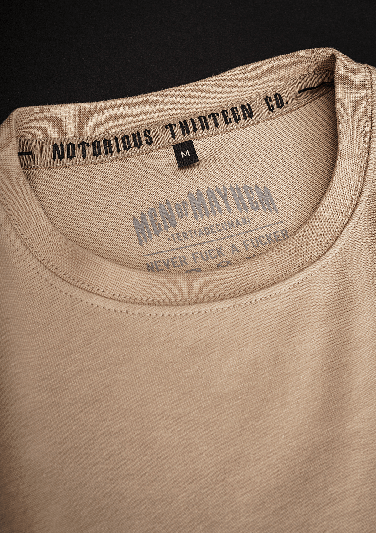 T-Shirt Heavy Original Sand - MEN OF MAYHEM - ALAIKO - EXCHANGES - MM - M - 1010 - HOG - SA - heavy - Men