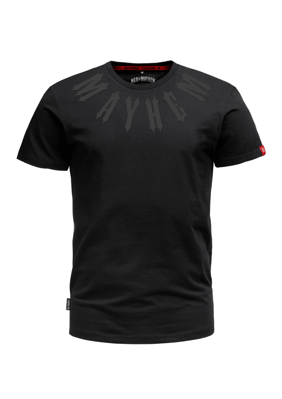 T-Shirt Mayhem Black on Black - MEN OF MAYHEM - ALAIKO - EXCHANGES - MM - M - 1010 - MB - BB - black - Men