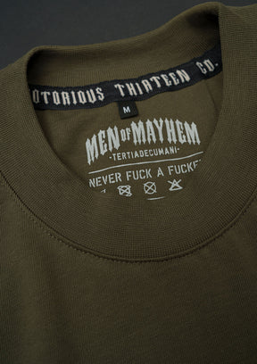 Oversize Shirt Heavy Classic K/R - MEN OF MAYHEM - ALAIKO - EXCHANGES - MM - M - 1010 - OHC - KR - Khaki - Men