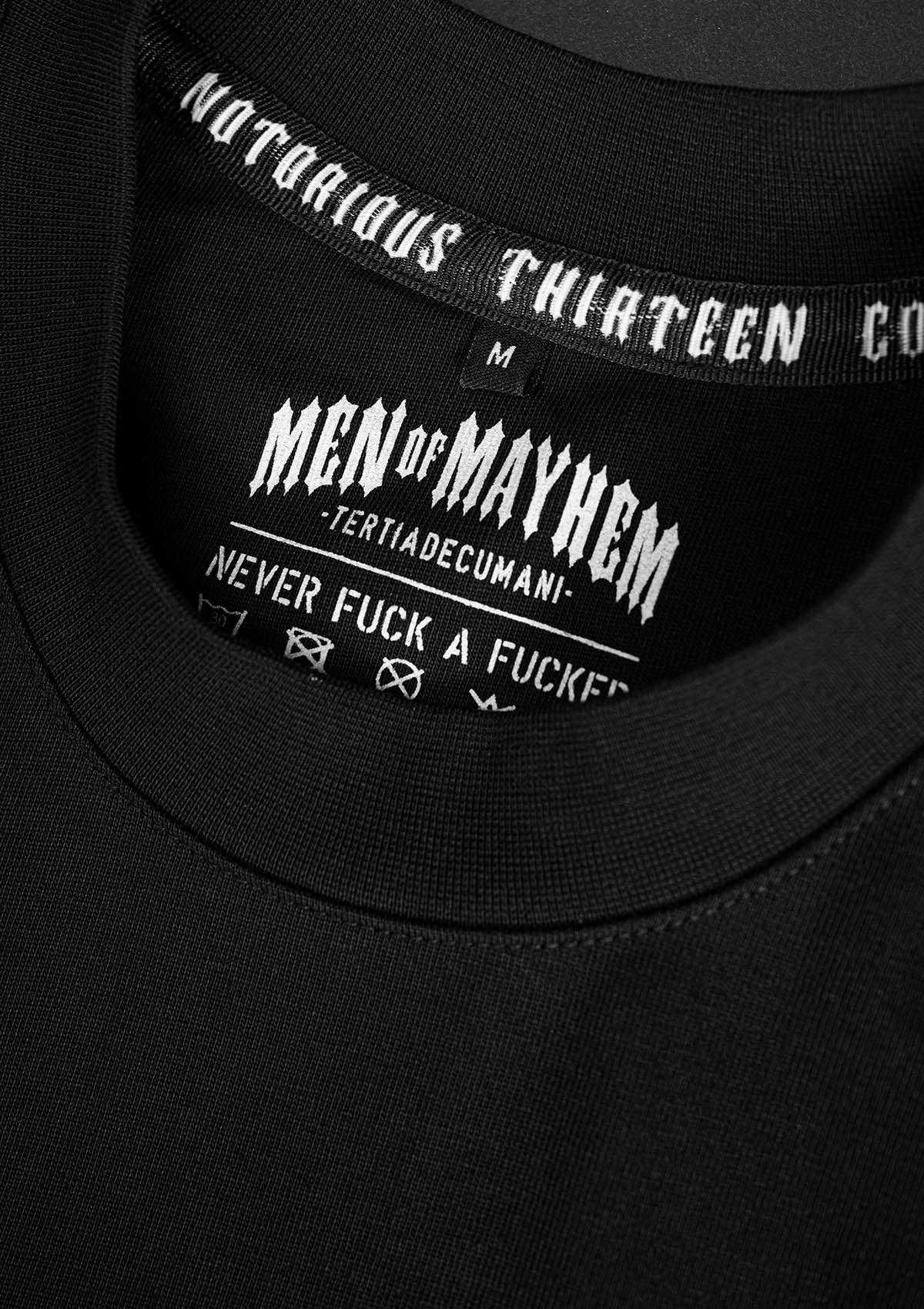Oversize Shirt Heavy Classic S/G - MEN OF MAYHEM - ALAIKO - EXCHANGES - MM - M - 1010 - OHC - SG - black - Men