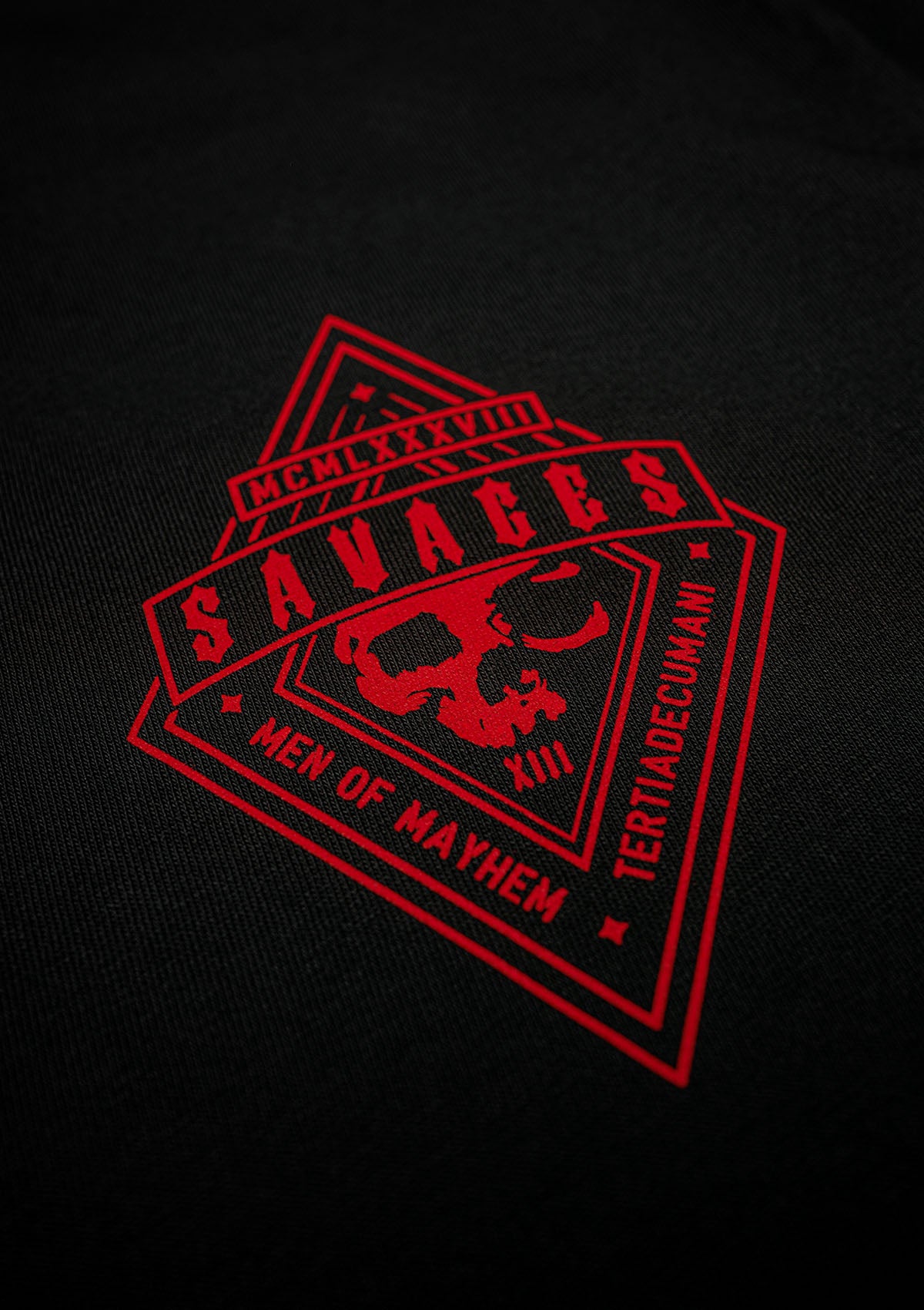 T-Shirt Savages S/R - MEN OF MAYHEM - ALAIKO - EXCHANGES - MM - M - 1010 - SA - SR - black - Men