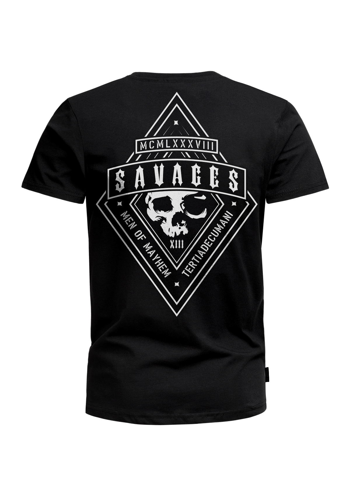 T-Shirt Savages S/W - MEN OF MAYHEM - ALAIKO - EXCHANGES - MM - M - 1010 - SA - SW - black - Men