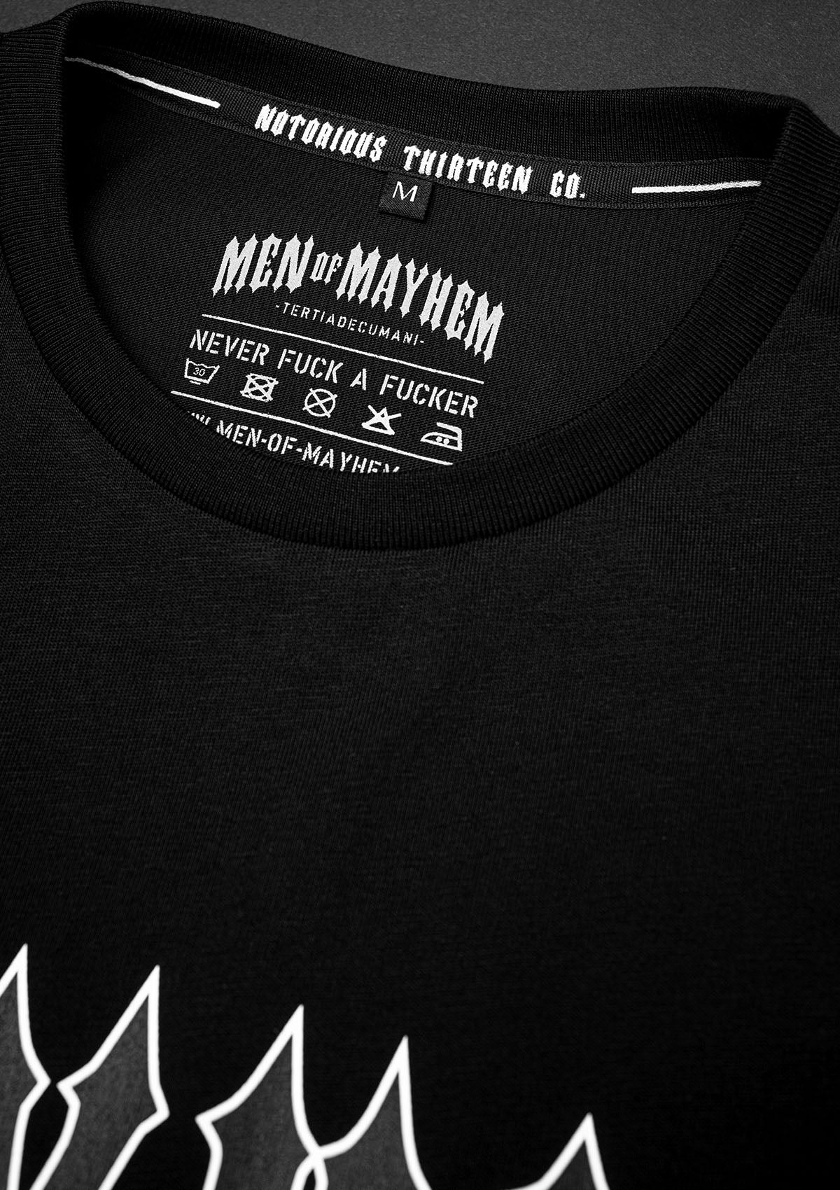 T-Shirt Mayhem XIII B/B/W - MEN OF MAYHEM - ALAIKO - EXCHANGES - MM - M - 1010 - TMX - BBW - BBR - black