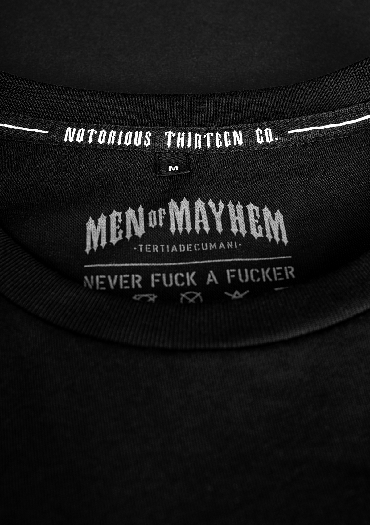T-Shirt Notorious Thirteen B/B - MEN OF MAYHEM - ALAIKO - EXCHANGES - MM - M - 1010 - TNT - BB - allblack - black