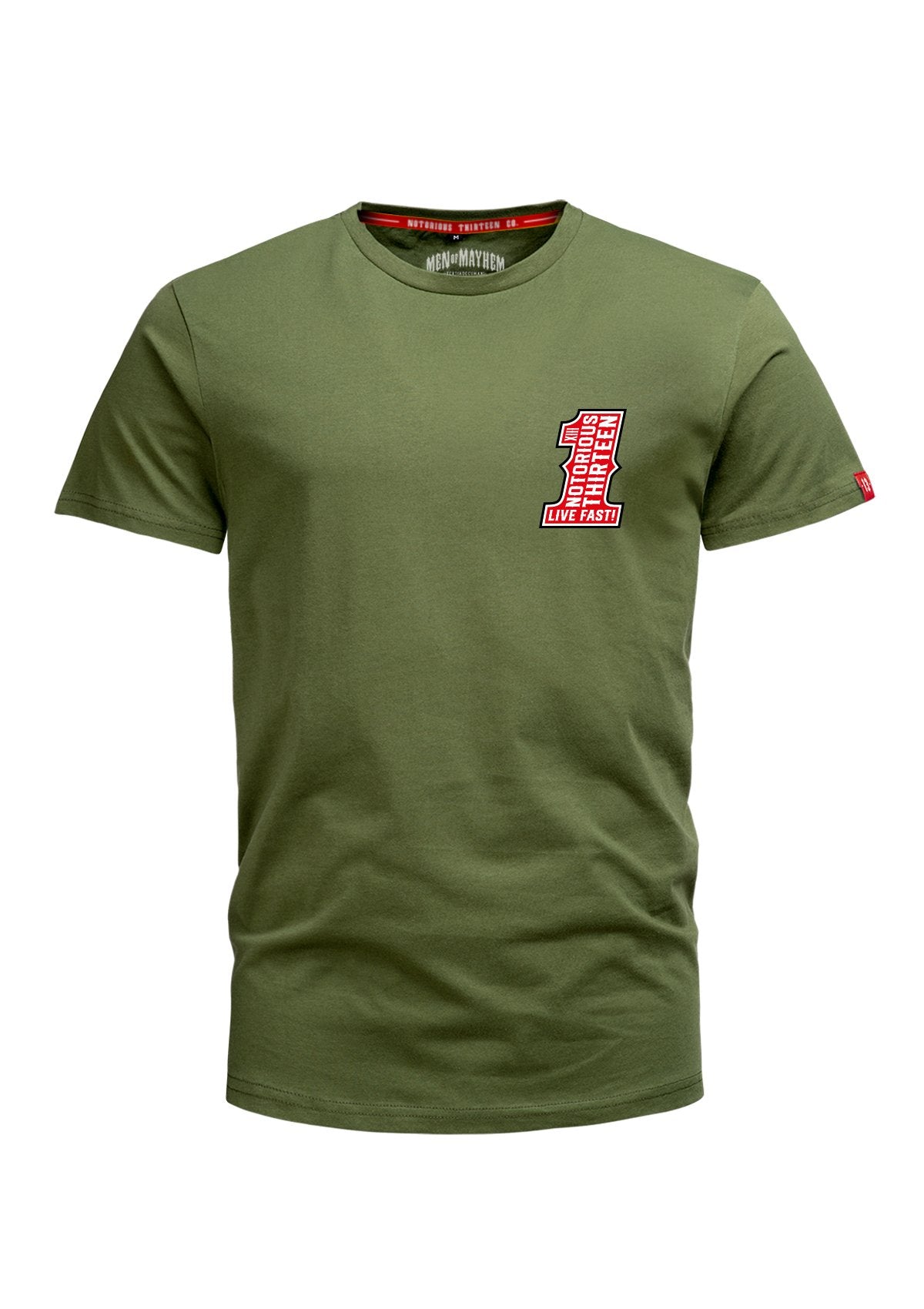 T-Shirt ONE O/R/W - MEN OF MAYHEM - ALAIKO-EXCHANGES-MM-M-1010-TO-ORW - Men - Oliv