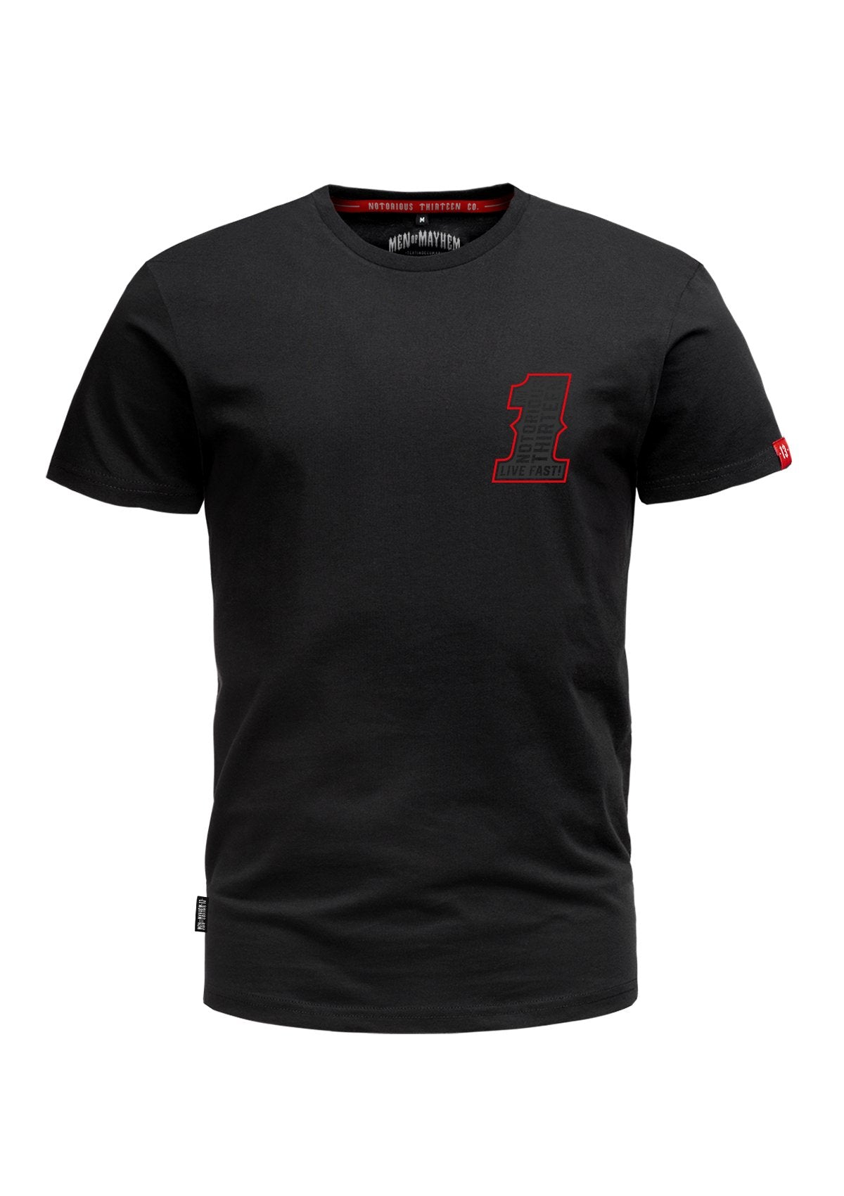 T-Shirt ONE S/G/R - MEN OF MAYHEM - ALAIKO-EXCHANGES-MM-M-1010-TO-SGR - black - Men