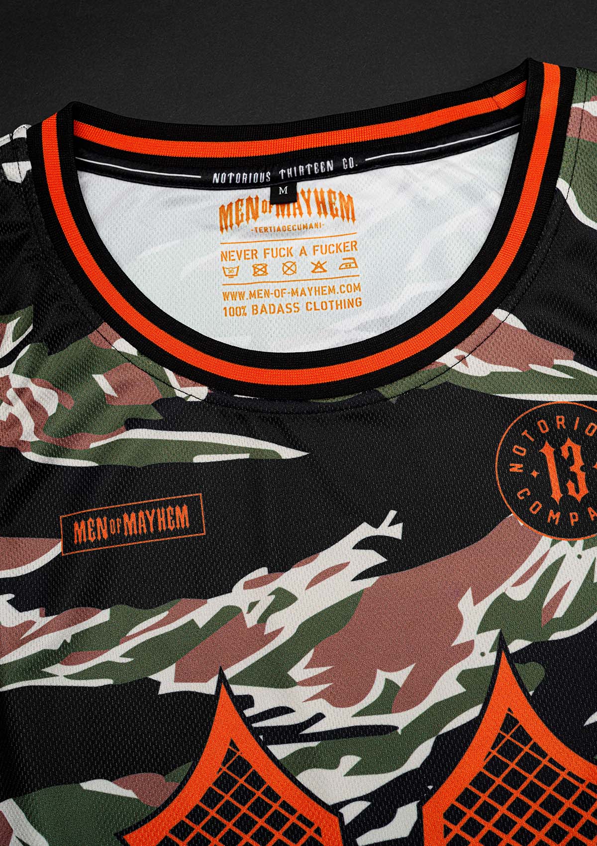 Tank Top Mesh Tiger Camo - MEN OF MAYHEM - ALAIKO - EXCHANGES - MM - M - 1020 - MT - TC - Men - Schwarz