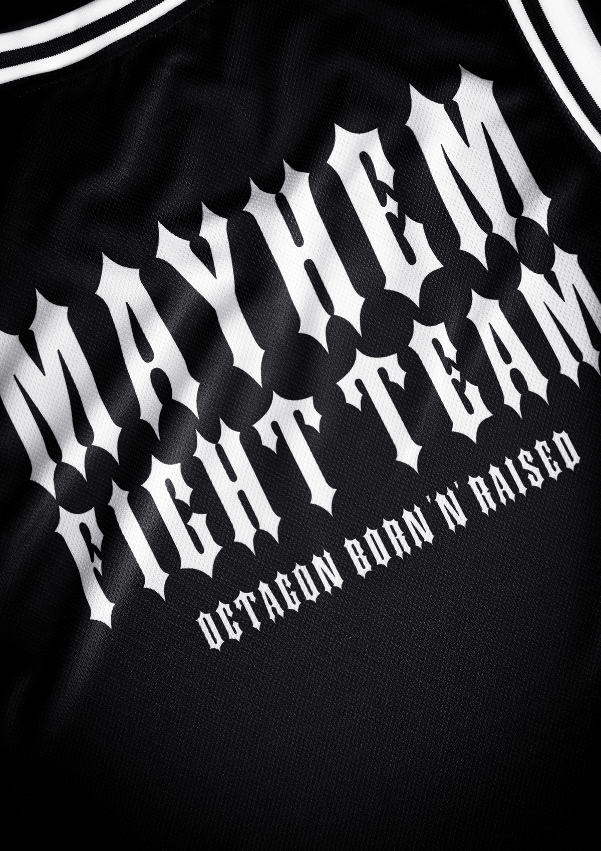 Tank Top Mesh Fight Team S/W - MEN OF MAYHEM - ALAIKO - EXCHANGES - MM - M - 1020 - MTFT - SW - black - Fight Team