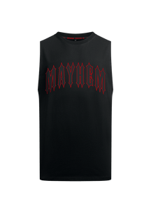T-Shirt Sleeveless Mayhem XIII B/B/R - MEN OF MAYHEM - ALAIKO - EXCHANGES - MM - M - 1030 - SL - MX - BBR - black - Mayhem weekend - NEW