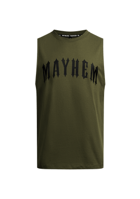 T-Shirt Sleeveless Mayhem XIII K/S - MEN OF MAYHEM - ALAIKO - EXCHANGES - MM - M - 1030 - SL - MX - KS - Khaki - Mayhem weekend - NEW
