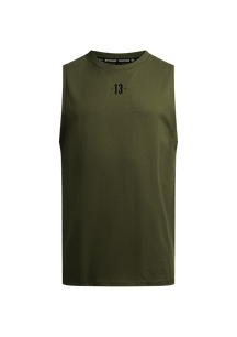 T-Shirt Sleeveless Thirteen K/S - MEN OF MAYHEM - ALAIKO - EXCHANGES - MM - M - 1030 - SL - TN - KS - Khaki - Mayhem weekend - NEW