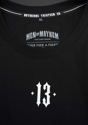 T-Shirt Sleeveless Thirteen S/W - MEN OF MAYHEM - ALAIKO - EXCHANGES - MM - M - 1030 - SL - TN - SW - black - Mayhem weekend - NEW
