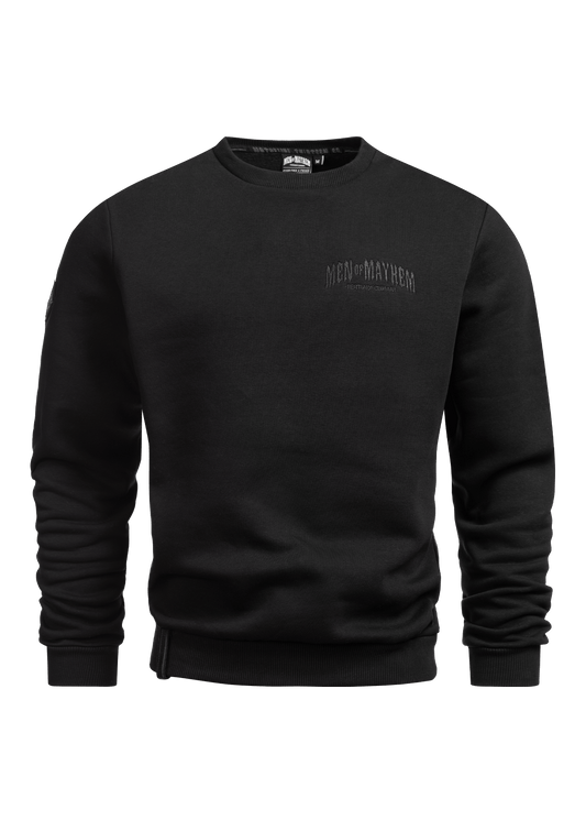 Crewneck Classic B/B - MEN OF MAYHEM - ALAIKO - EXCHANGES - MM - M - 1040 - CC - BB - allblack - black