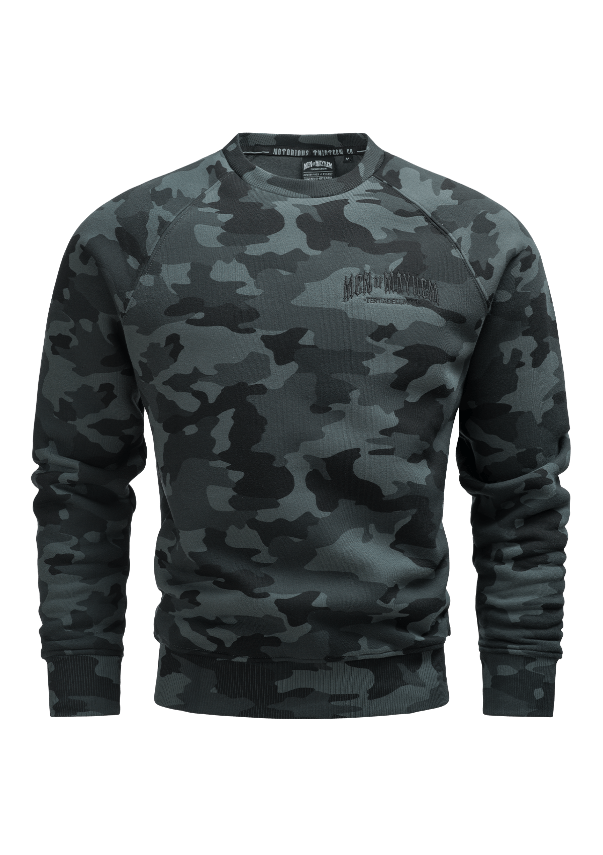 Crewneck Classic B/C - MEN OF MAYHEM - ALAIKO - EXCHANGES - MM - M - 1040 - CC - BC - BC - black camo