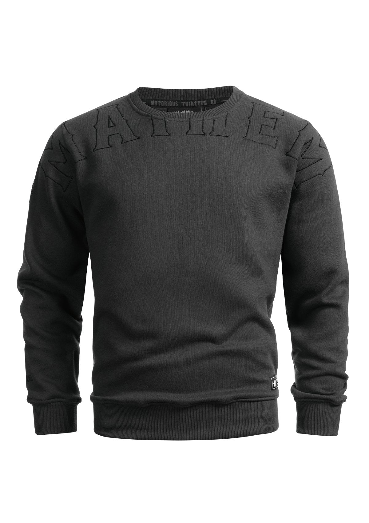 Crewneck Crook G/S - MEN OF MAYHEM - ALAIKO-EXCHANGES-MM-M-1040-CCR-GS - Crook - Grau