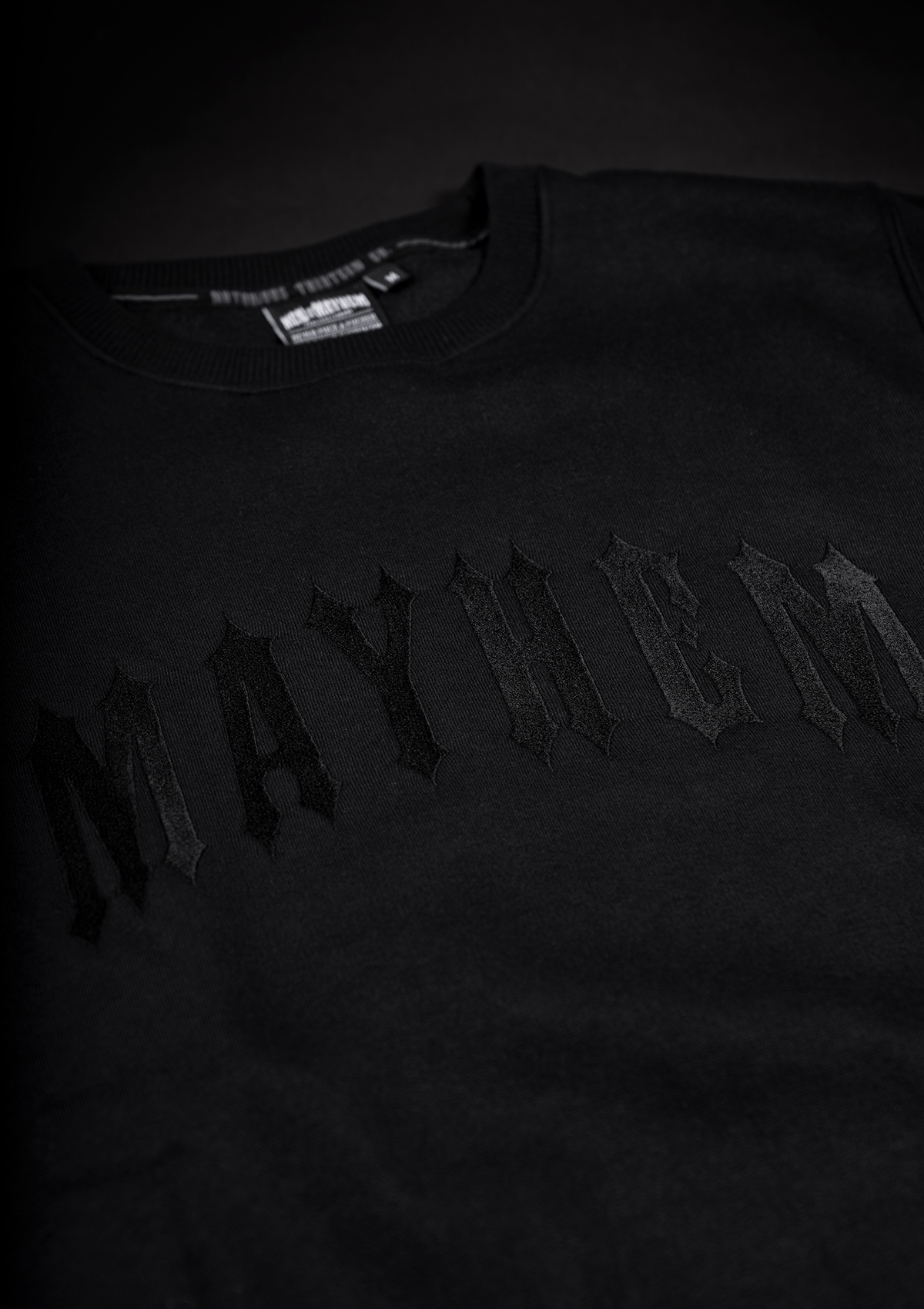 Crewneck Mayhem B/B - MEN OF MAYHEM - ALAIKO - EXCHANGES - MM - M - 1040 - CM - BB - allblack - black