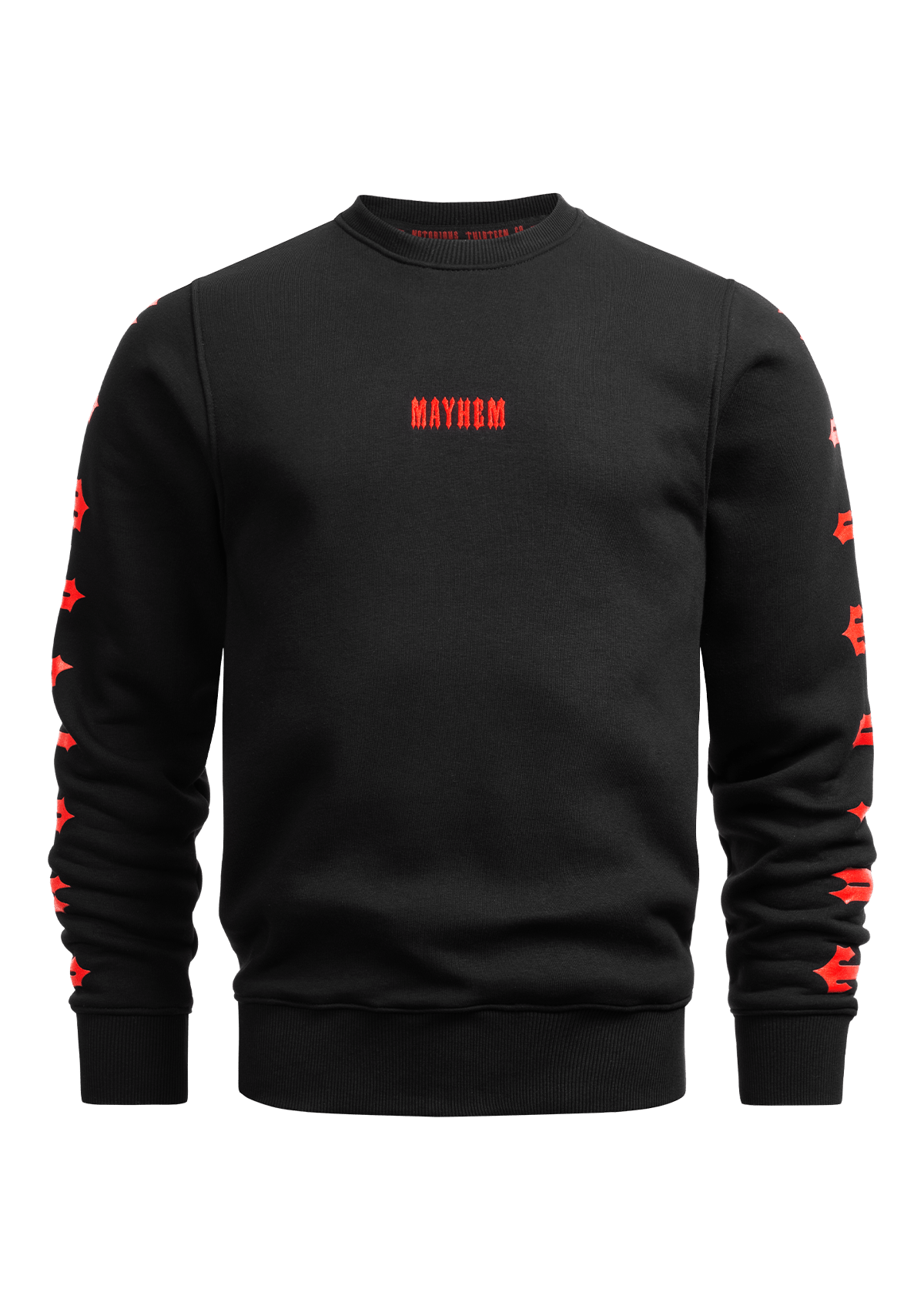 Crewneck Notorious Thirteen S/R - MEN OF MAYHEM - ALAIKO - EXCHANGES - MM - M - 1040 - CNT - SR - black - crewneck
