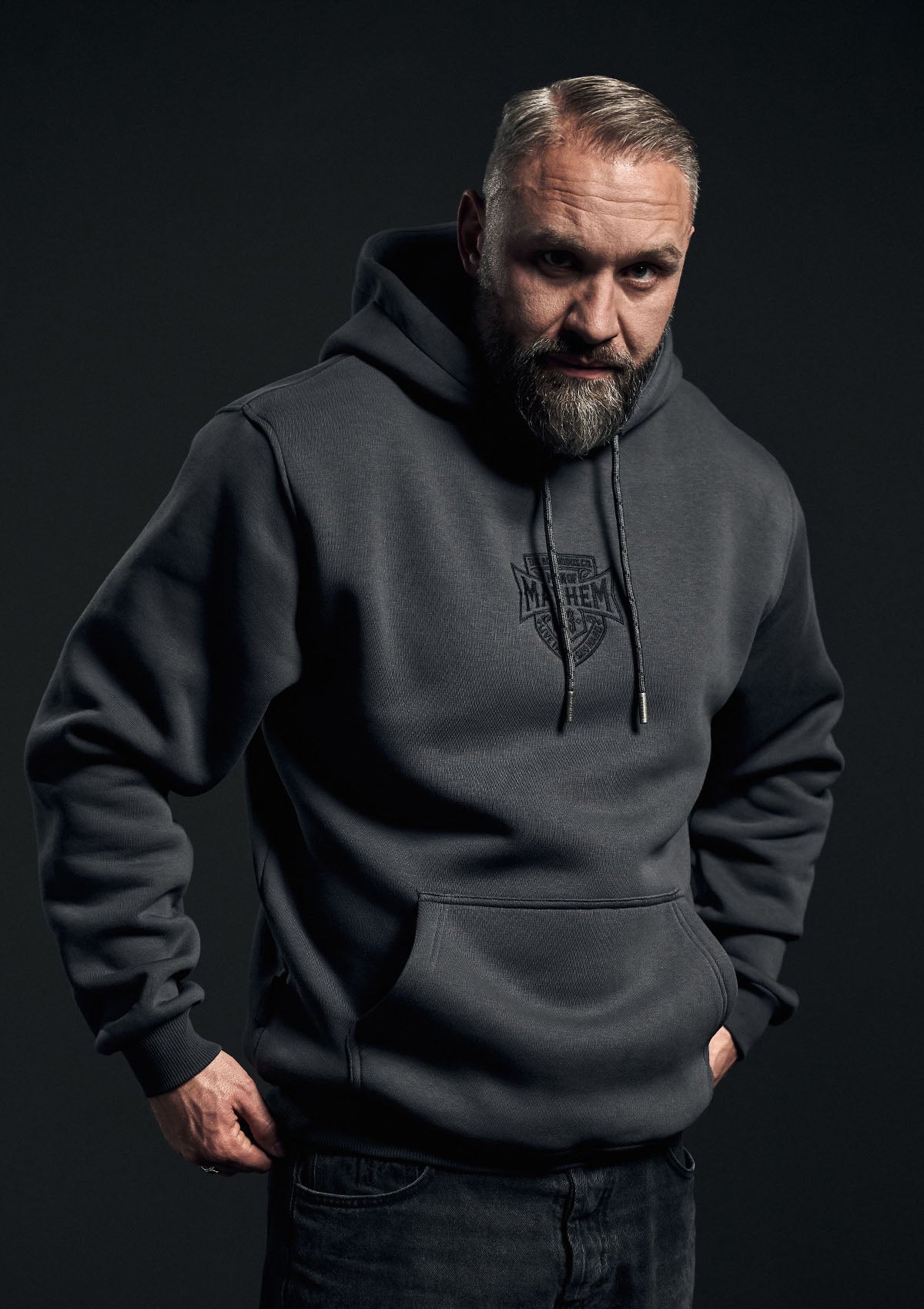 Hoodie COA G/S - MEN OF MAYHEM - ALAIKO - EXCHANGES - MM - M - 1050 - COA - GS - COA - Grau