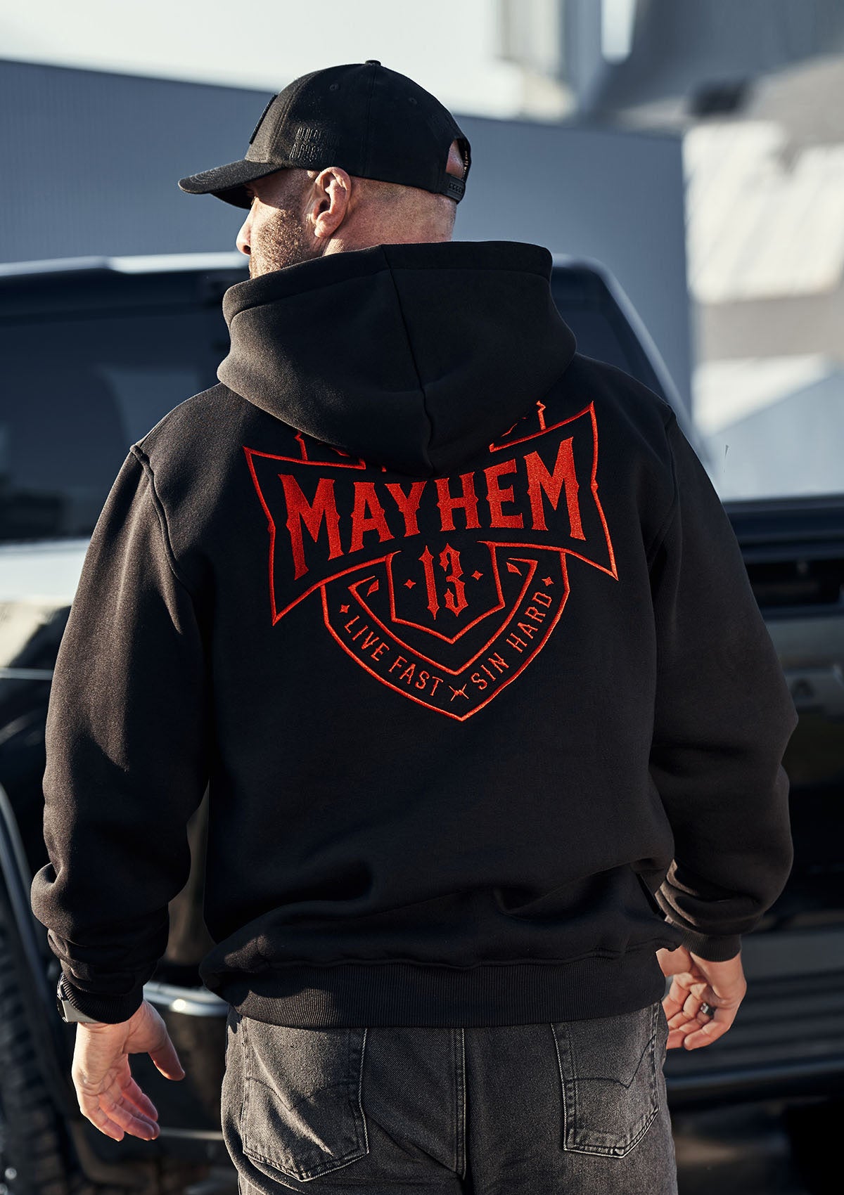 Hoodie COA S/R - MEN OF MAYHEM - ALAIKO - EXCHANGES - MM - M - 1050 - COA - SR - black - COA