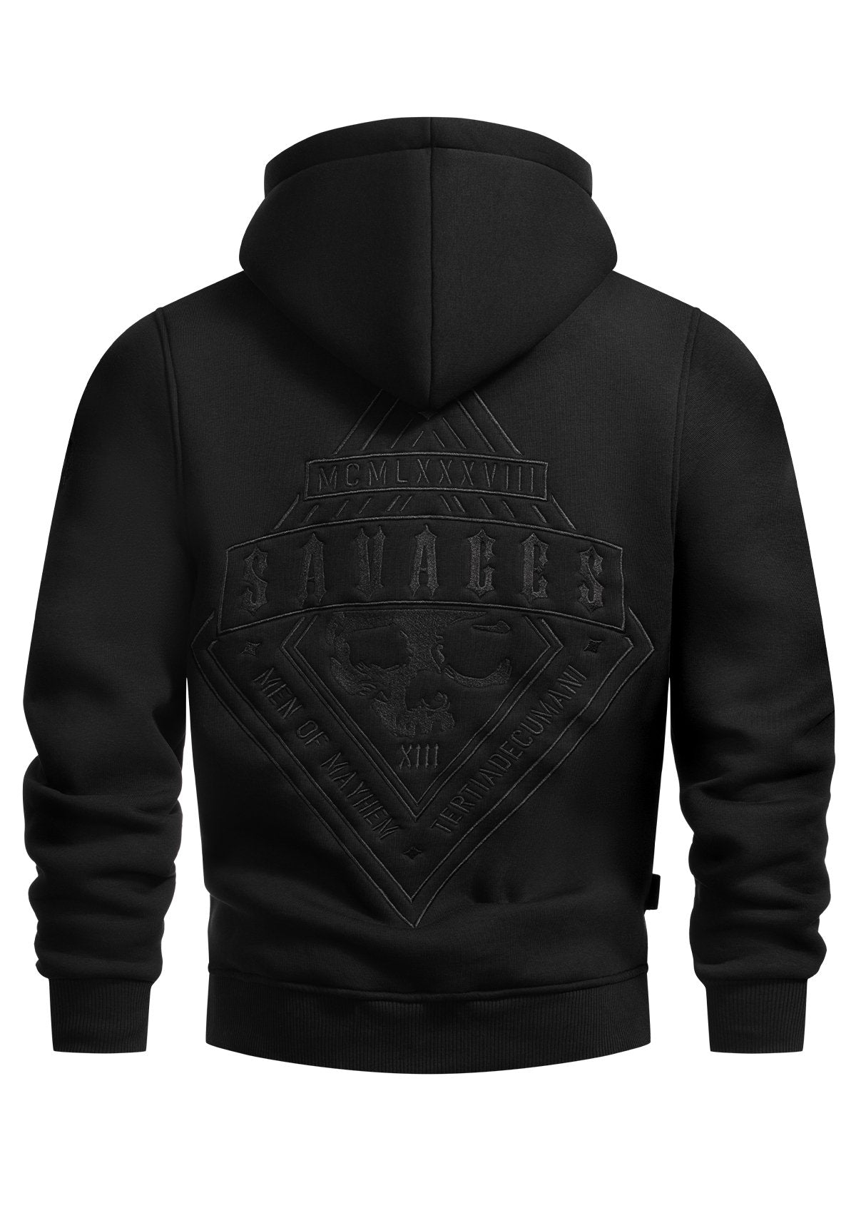 Hoody Savages B/B - MEN OF MAYHEM - ALAIKO - EXCHANGES - MM - M - 1050 - HS - BB - black - Hoodies