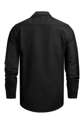 Flanellhemd All Black / Heavy D. - MEN OF MAYHEM - ALAIKO - EXCHANGES - MM - M - 1060 - FH - AB - Flanellhemd - Hemden