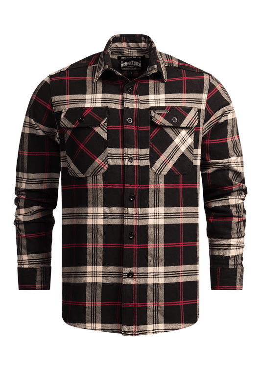 Flanellhemd Bourbon / Heavy D. - MEN OF MAYHEM - ALAIKO - EXCHANGES - MM - M - 1060 - FH - BB - Flanellhemd - Hemden