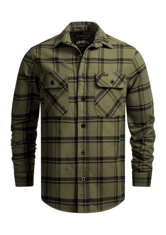 Flanellhemd Badlands / Heavy D. - MEN OF MAYHEM - ALAIKO - EXCHANGES - MM - M - 1060 - FH - BL - Flanellhemd - Hemden