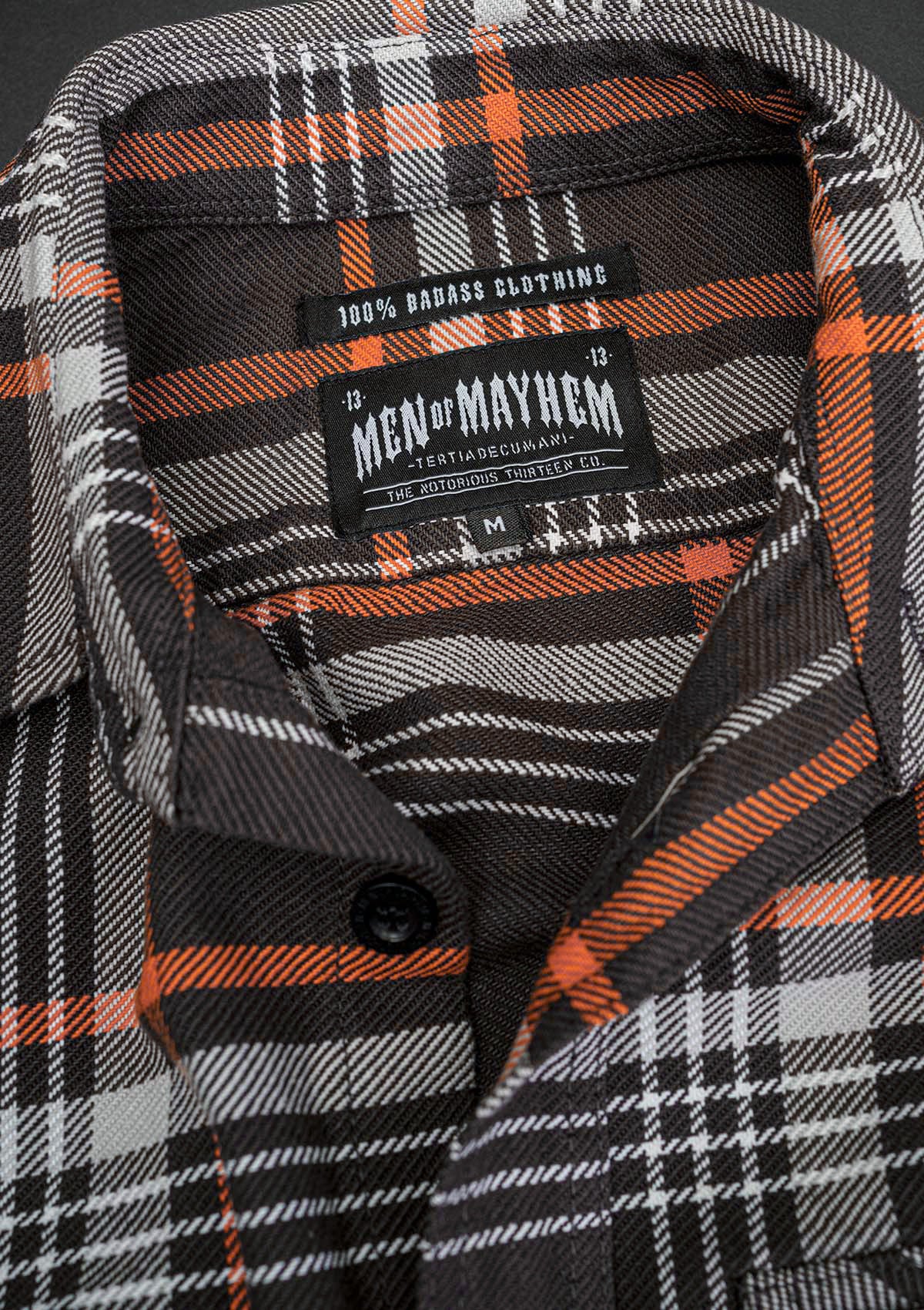 Flanellhemd Ember / Heavy D. - MEN OF MAYHEM - ALAIKO - EXCHANGES - MM - M - 1060 - FH - EB - Flanellhemd - Grau