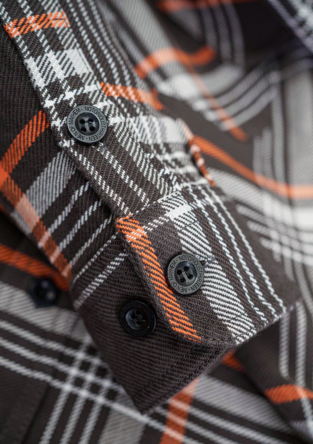 Flanellhemd Ember / Heavy D. - MEN OF MAYHEM - ALAIKO - EXCHANGES - MM - M - 1060 - FH - EB - Flanellhemd - Grau