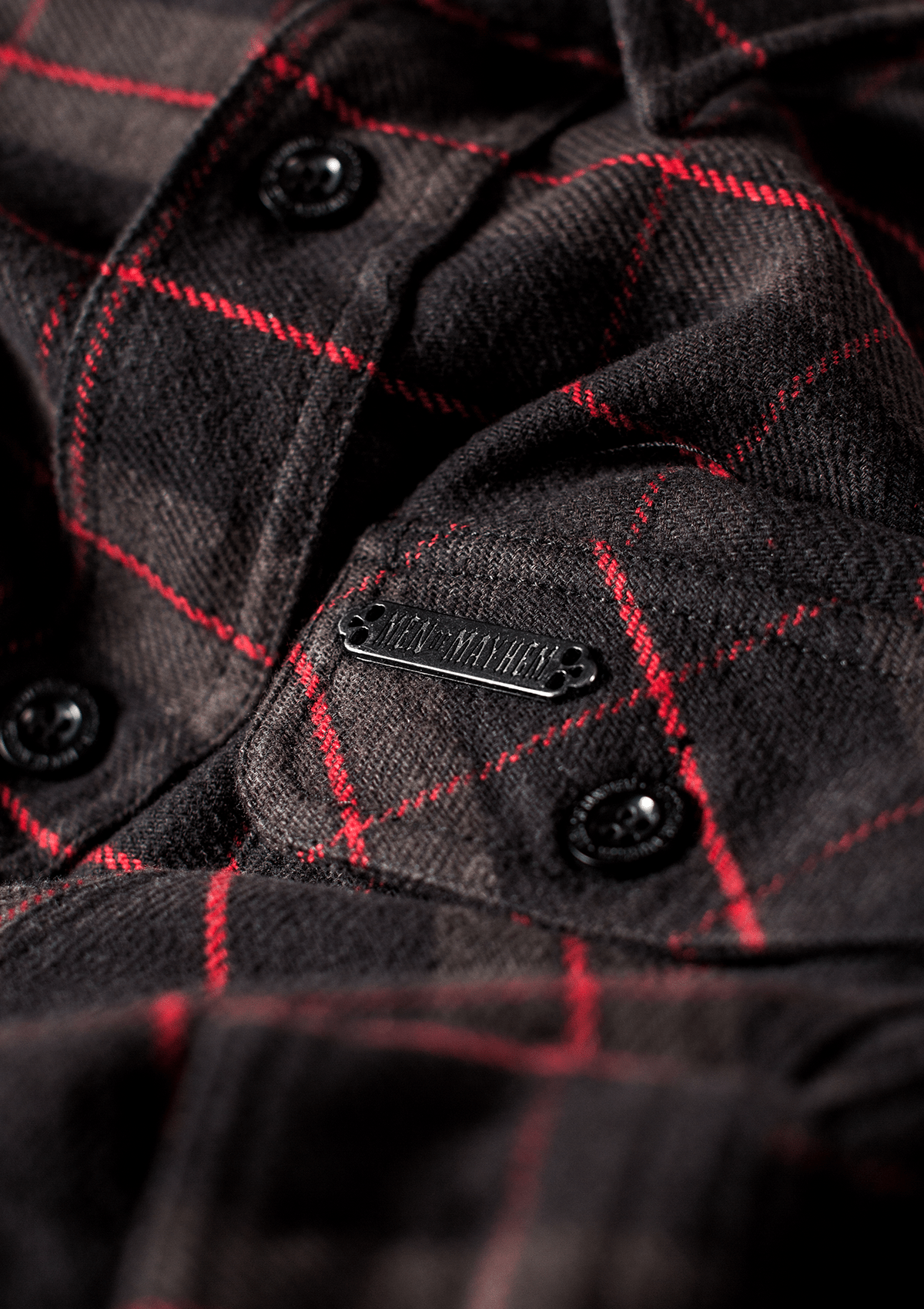 Flanellhemd Hellhound / Heavy D. - MEN OF MAYHEM - ALAIKO - EXCHANGES - MM - M - 1060 - FH - HH - Bestseller - Flanellhemd