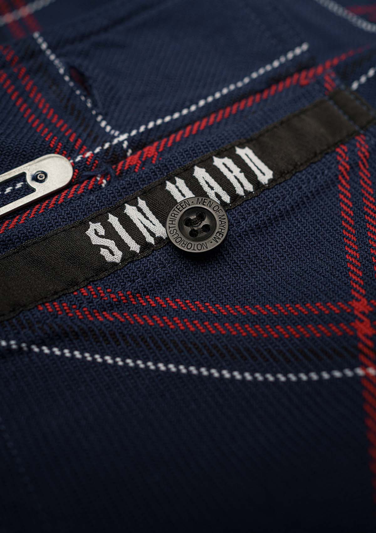 Flanellhemd Marine / Heavy D. - MEN OF MAYHEM - ALAIKO - EXCHANGES - MM - M - 1060 - FH - MR - Blau - Flanellhemd