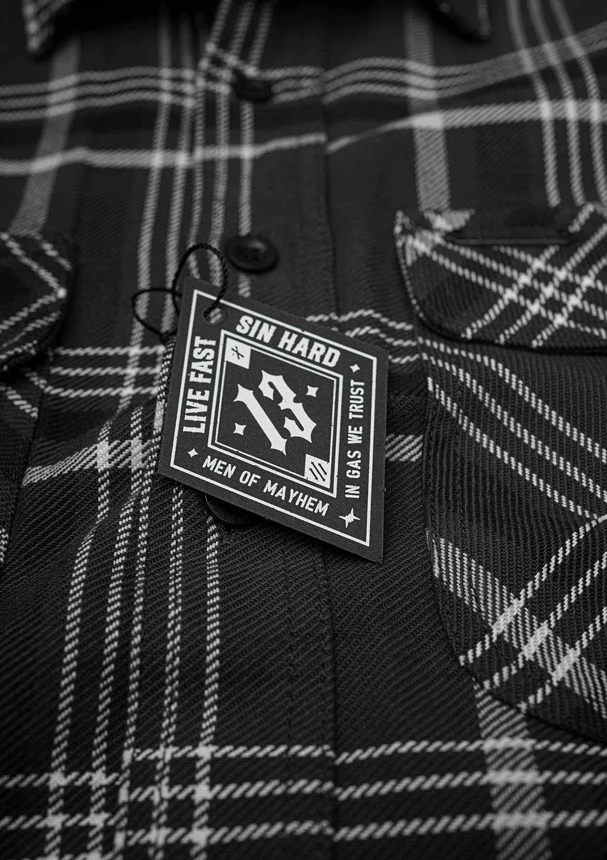 Flanellhemd Smoke / Heavy D. - MEN OF MAYHEM - ALAIKO - EXCHANGES - MM - M - 1060 - FH - SM - Flanellhemd - Grau