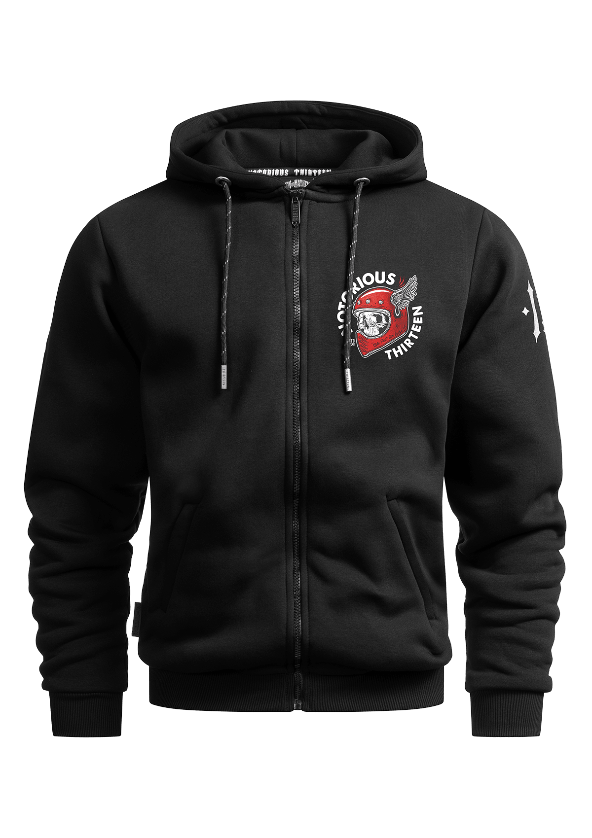 Hoodie Jacke Deathwing S/W - MEN OF MAYHEM - ALAIKO - EXCHANGES - MM - M - 1080 - HJ - DW - SW - black - deathwing