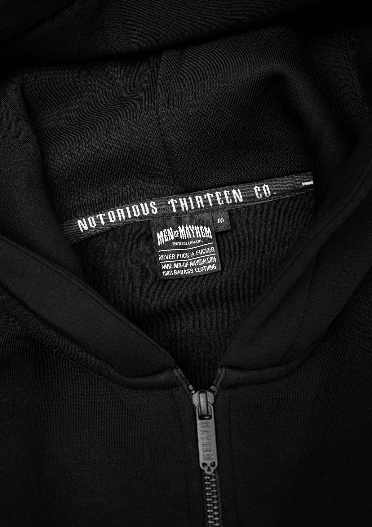 Hoodie Jacke Mayhem Rideout B/B - MEN OF MAYHEM - ALAIKO - EXCHANGES - MM - M - 1080 - HJ - RO - BB - black - Hoody Jacken
